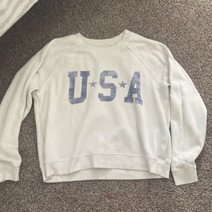 USA cropped crewneck